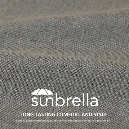 Sunbrella Outdoor 24" x24" Deep Seat Cushion Cast Shale