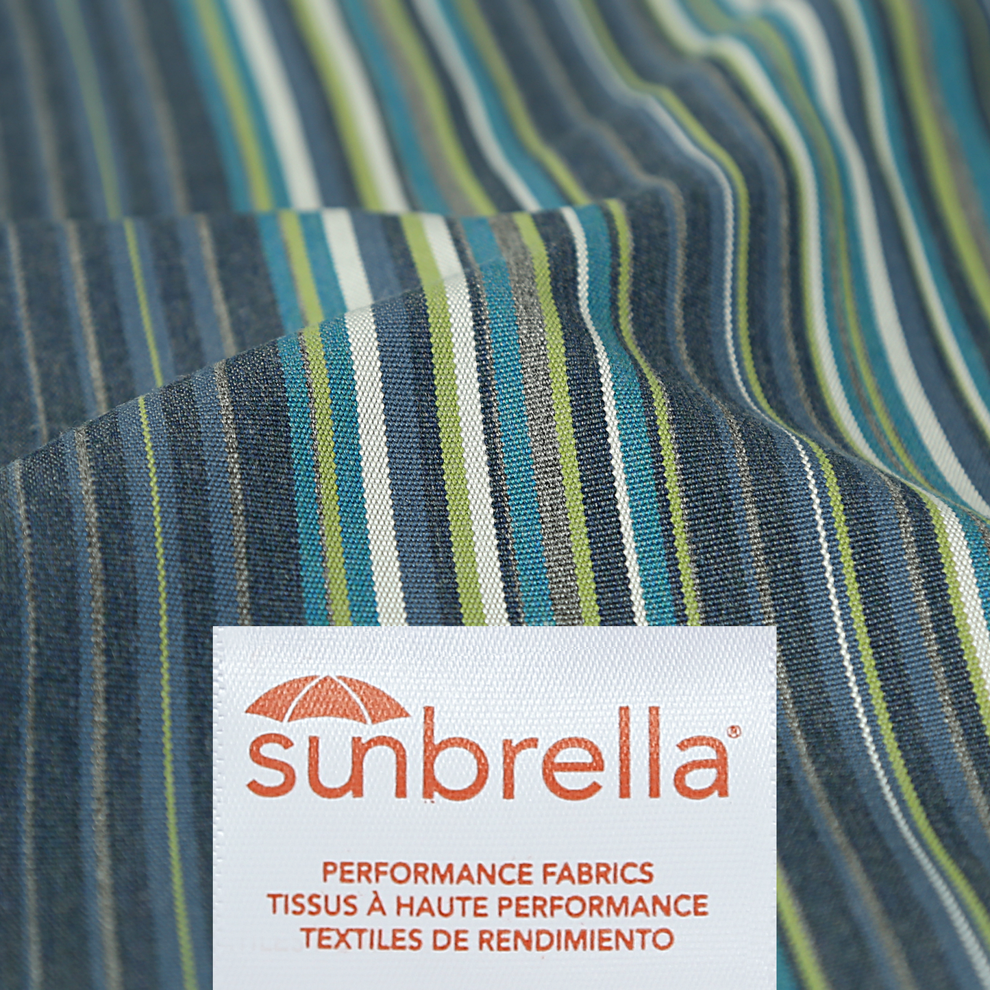 Sunbrella Outdoor  Pillow With Inserts Beach Stripe Lagoon