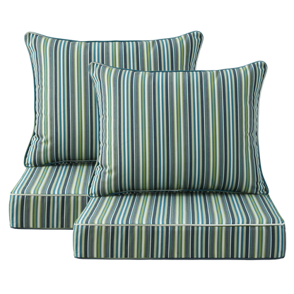 Sunbrella Outdoor 24" x24" Deep Seat Cushion Troupe Caribbean