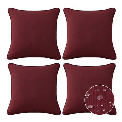Sunbrella Outdoor  Pillow With Inserts Spectrum Ruby