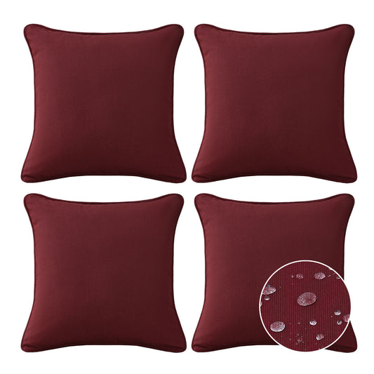 Sunbrella Outdoor  Pillow With Inserts Spectrum Ruby