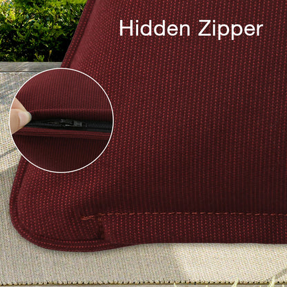 Sunbrella Outdoor  Pillow With Inserts Spectrum Ruby