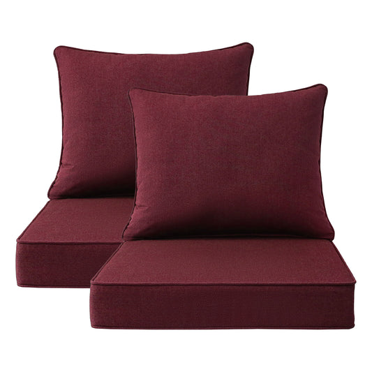Sunbrella Outdoor 24" x24" Deep Seat Cushion Spectrum Ruby