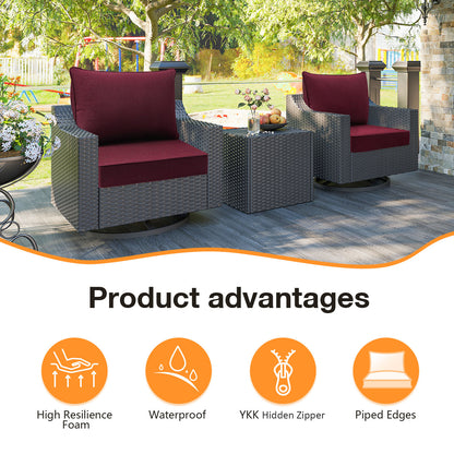 Sunbrella Outdoor 24" x24" Deep Seat Cushion Spectrum Ruby