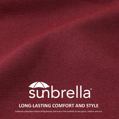 Sunbrella Outdoor 24" x24" Deep Seat Cushion Spectrum Ruby