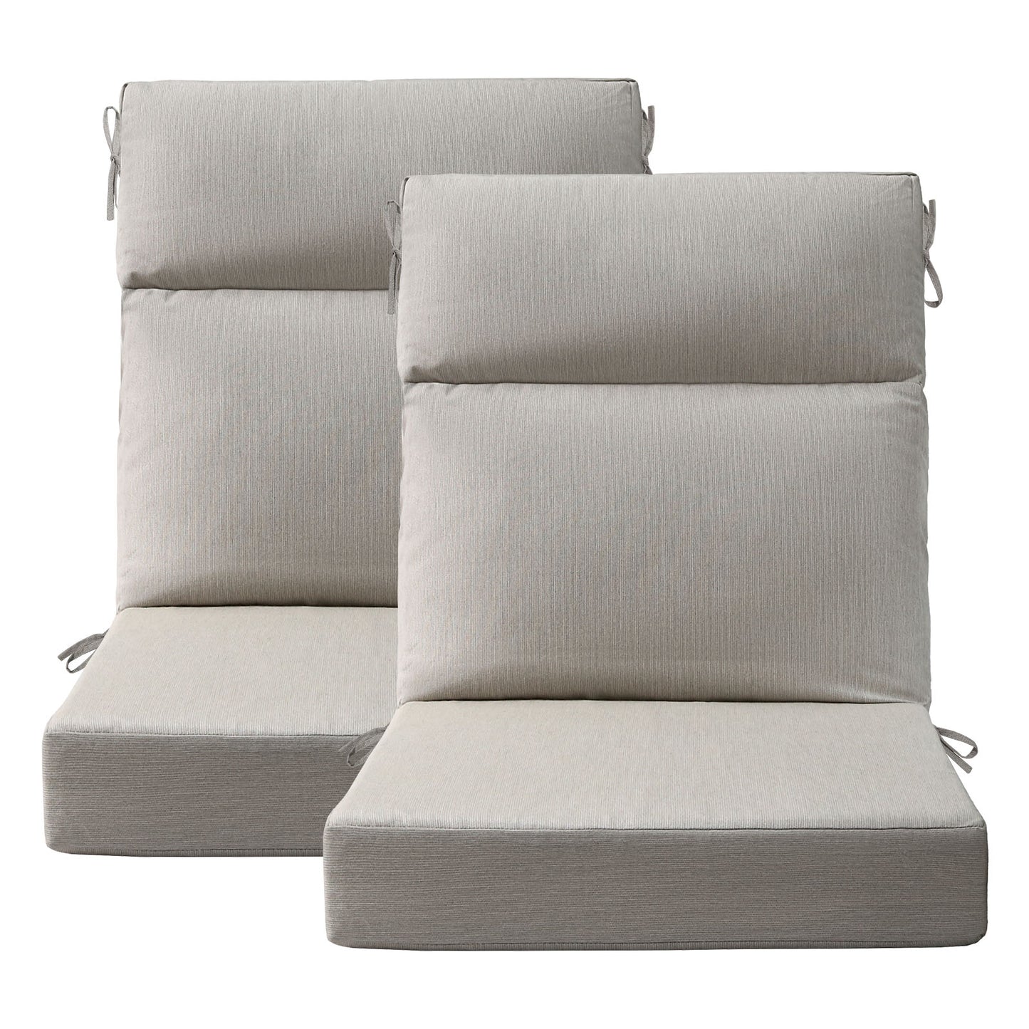 Sunbrella Outdoor 44" x21" High Back Cushion Specrtum Pebble