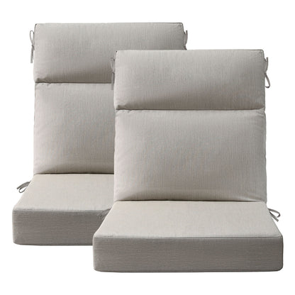 Sunbrella Outdoor 44" x21" High Back Cushion Specrtum Pebble