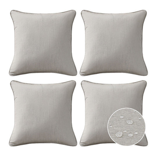 Sunbrella Outdoor  Pillow With Inserts Specrtum Pebble
