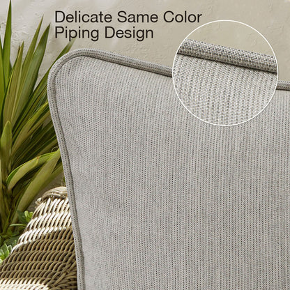 Sunbrella Outdoor  Pillow With Inserts Specrtum Pebble