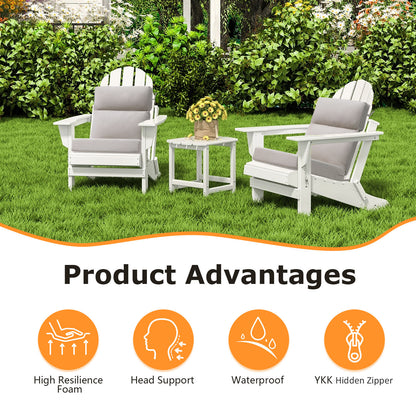 Sunbrella Outdoor 44" x21" High Back Cushion Specrtum Pebble