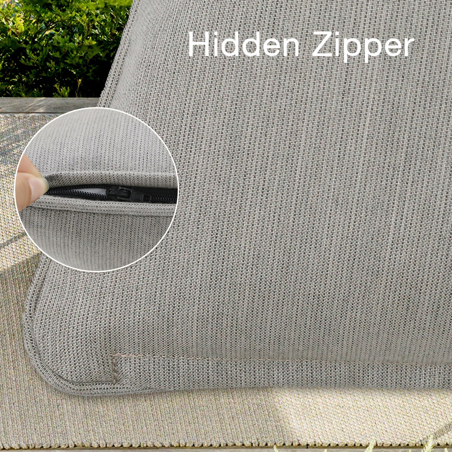 Sunbrella Outdoor  Pillow With Inserts Specrtum Pebble