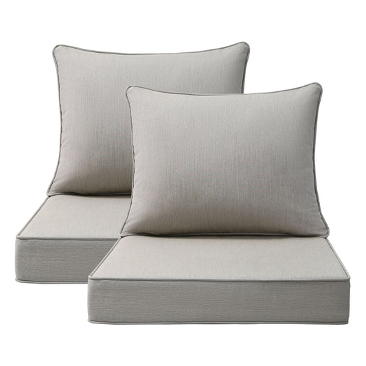 Sunbrella Outdoor 24" x24" Deep Seat Cushion Specrtum Pebble