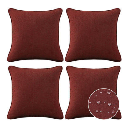 Sunbrella Outdoor  Pillow With Inserts Spectrum Brick