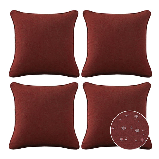 Sunbrella Outdoor  Pillow With Inserts Spectrum Brick