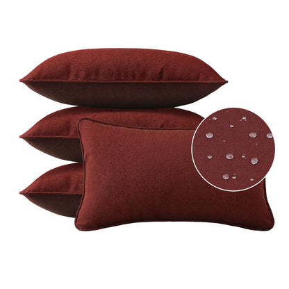 Sunbrella Outdoor  Pillow With Inserts Spectrum Brick
