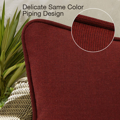 Sunbrella Outdoor  Pillow With Inserts Spectrum Brick