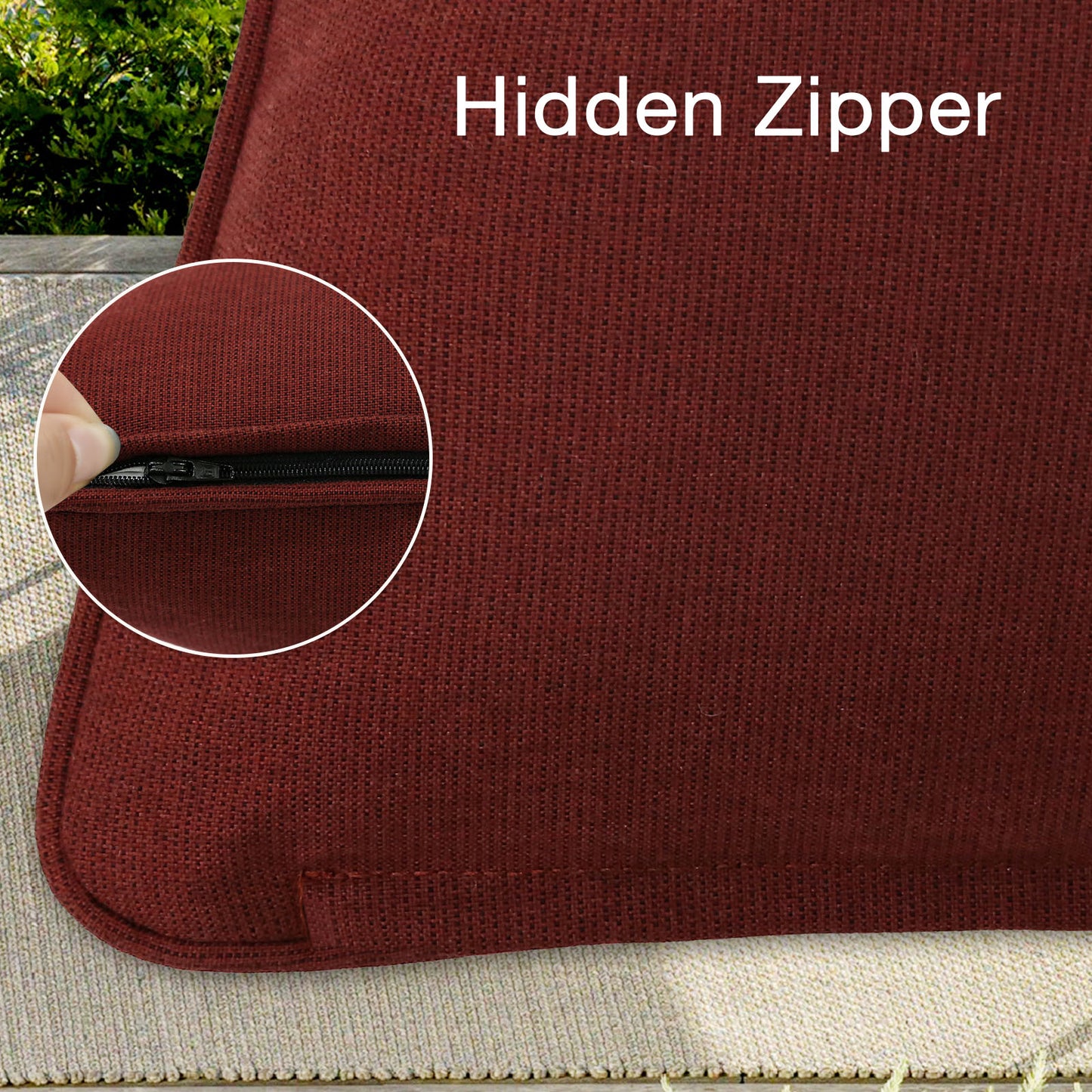 Sunbrella Outdoor  Pillow With Inserts Spectrum Brick