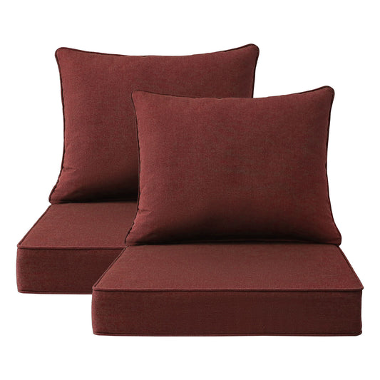 Sunbrella Outdoor 24" x24" Deep Seat Cushion Spectrum Brick