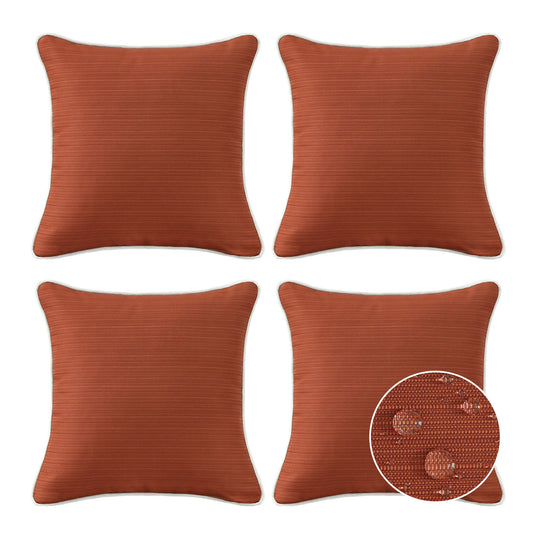 Unimatta Outdoor Pillow With Inserts Tangerine