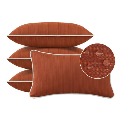 Unimatta Outdoor Pillow With Inserts Tangerine