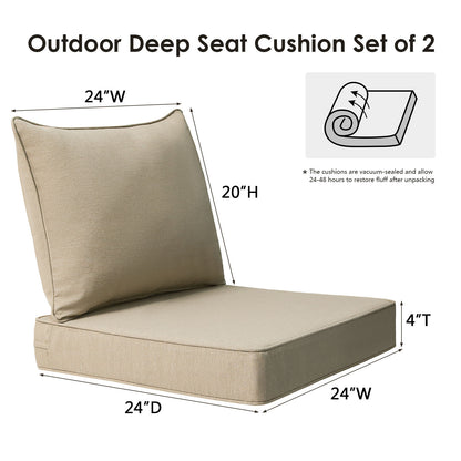 Unimatta Outdoor 24" x24" Deep Seat Cushion