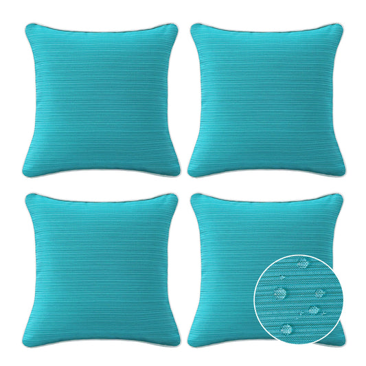 Unimatta Outdoor Pillow With Inserts Turquoise