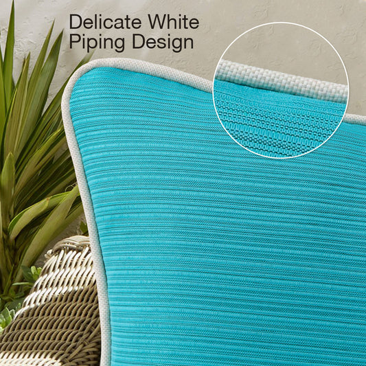 Unimatta Outdoor Pillow With Inserts Turquoise