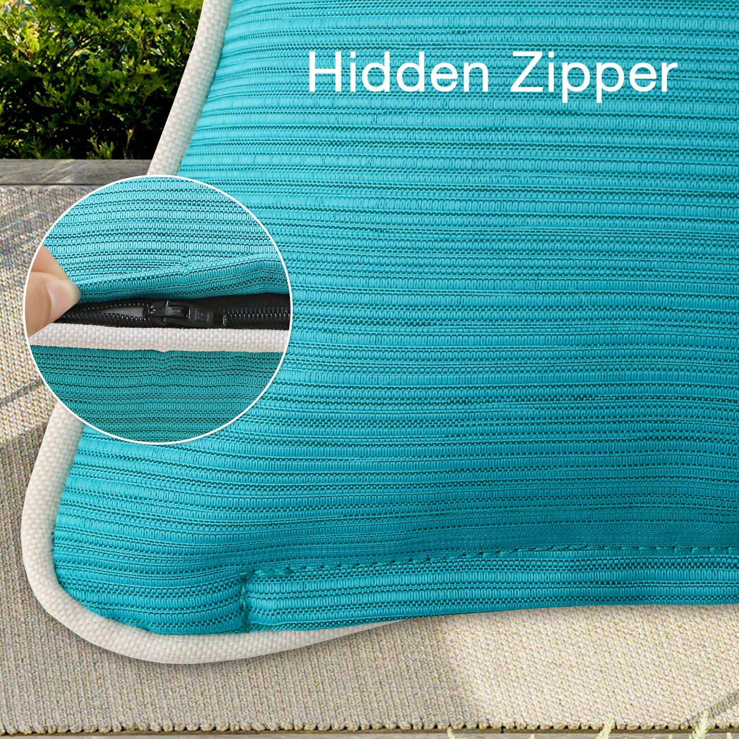 Unimatta Outdoor Pillow With Inserts Turquoise